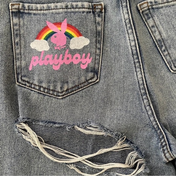 PacSun playboy Women's Straight Leg Jeans - Picture 4 of 5